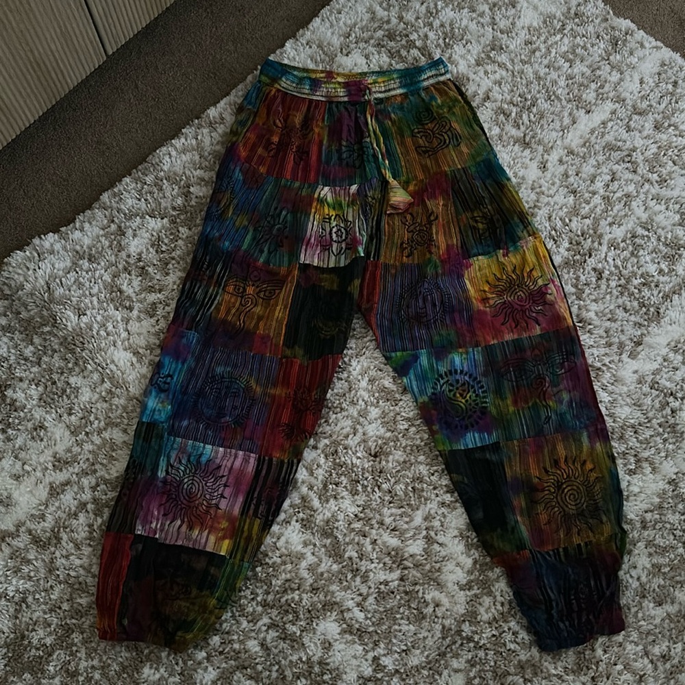 Tye dye beach pants